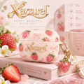 Xavzurel™ Strawberry Pink Earbud Case with Fruit Charm — main design
